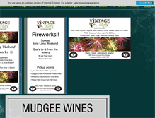 Tablet Screenshot of mudgeewines.com.au